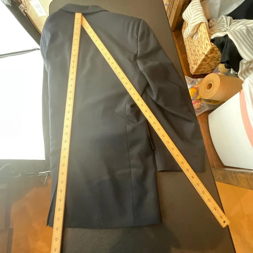 Vtg Jos A Bank Blazer Mens 42R Wool 3 Button Navy‎ Sport Coat Jacket Tailored